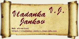 Vladanka Jankov vizit kartica
